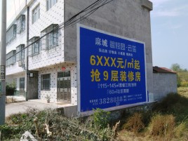 炉霍墙体广告质量分析