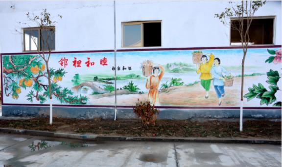 炉霍乡镇文化墙 乡风文明焕发新活力